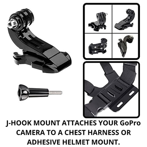Image of TECHONTO Adjustable Chest Harness Belt Strap Mount Light Weight 3 Points Elastic Compatible with Gopro Hero 8/7/6,SJCAM, Yi, DJI Osmo Action & Other Action Cameras (Black)