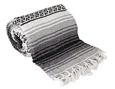 Image of Canyon Creek Authentic Mexican Yoga Falsa Blanket (Grey)