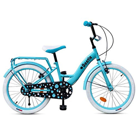 Image of Beetle Panache 20T Kids Cycle With 12 Inches Steel Frame for 6 to 10 Year olds, Turquoise Blue