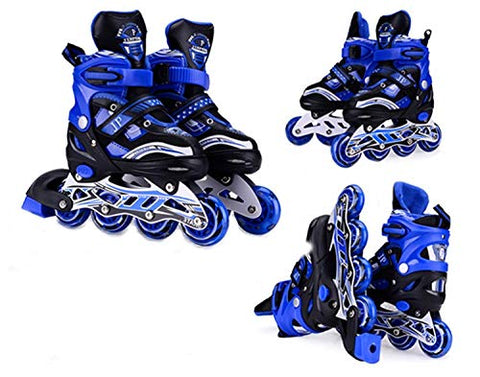 Image of Diswa Adjustable Aluminium Body in-Line Skates Combo Size L (38-43)