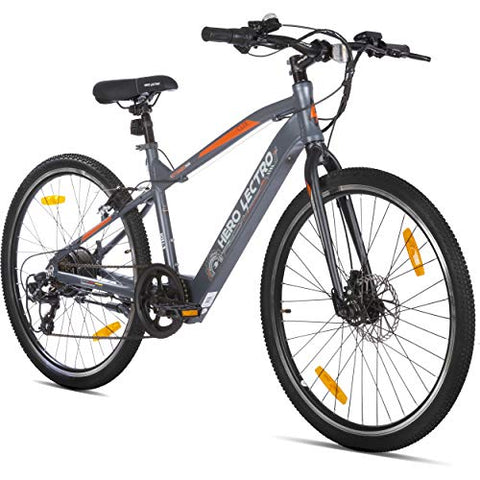Image of Lectro Unisex 7S Speed Clix 26T Electric Cycle (16", Dark Grey & Black, 26 x 1.90", 26" x 2.125")