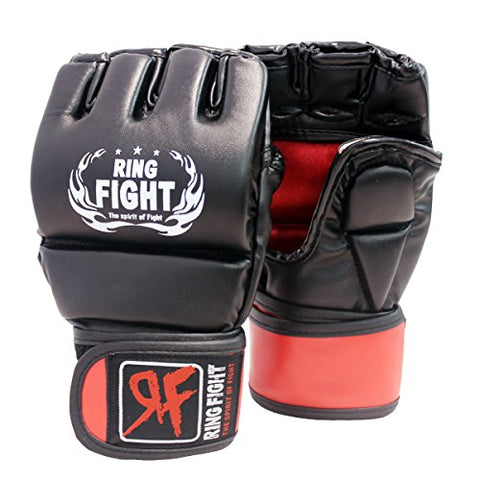 Image of Ceela Sports RF-TPGG-12L MMA Gloves, Large/X-Large (Black/Red)