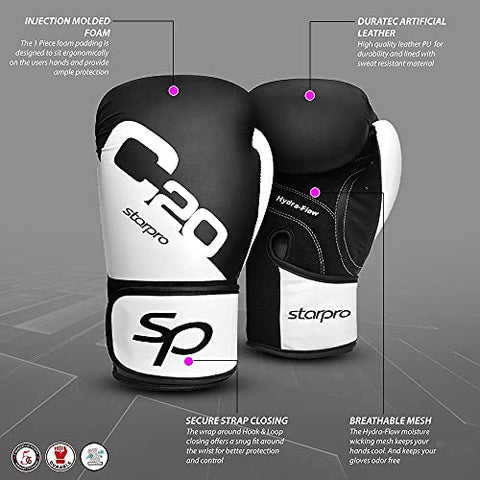 Image of Boxing Gloves, Kickboxing Training Gloves, Use for Muay Thai Style Martial Arts Punching Bag Mitts, Fight Gloves Men & Women