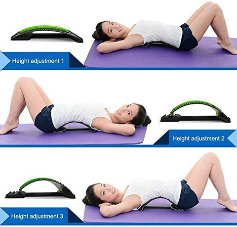 Image of AILELAN Back Stretcher for Spinal Pain Relief | Back Pain Relief Product | Lumber Support | Spinal Curve Back Relaxion Device