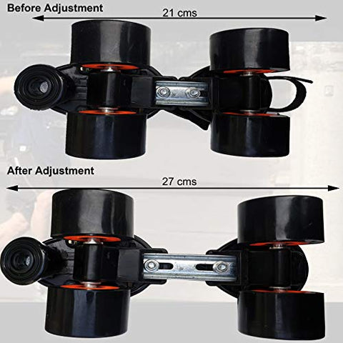 Image of Jaspo Big Boss Adjustable Quad Roller Skates Suitable for Age Group 6 -14 Years Old