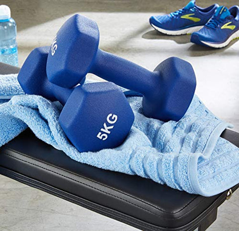 Image of AmazonBasics Neoprene Dumbbell Pair, 2 x 5Kg