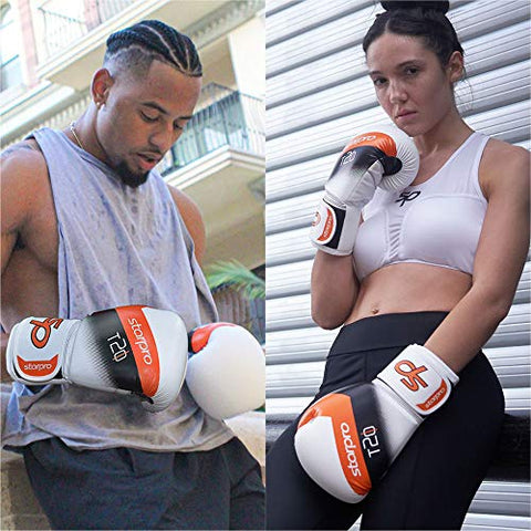 Image of Strapro Boxing Gloves Training Muay Thai - Sparring, Kickboxing, Fighting, Focus Pads, Punching Bag Mitts | 8oz, 10oz, 12oz, 14oz, 16oz | PU Leather - Men & Women |