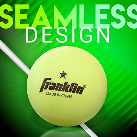 Image of Franklin Sports 1 Star GID Table Tennis Balls (Pack of 6), 40 mm