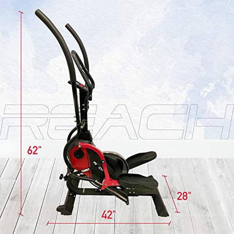 Image of Reach Evolve Elliptical Climber Cross Trainer + Stepper | Exercise Fitness Equipment for Home Gym