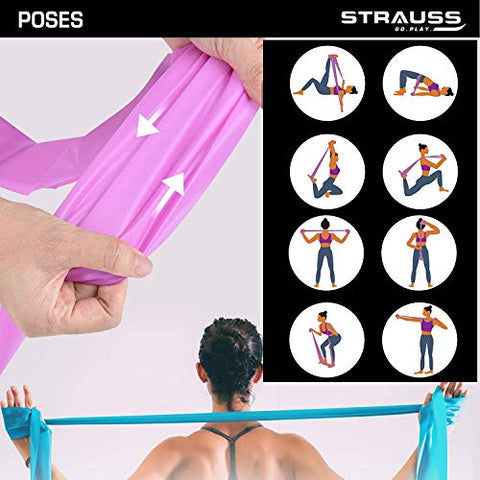 Image of Strauss Yoga Resistance Bands (Pack of 3)