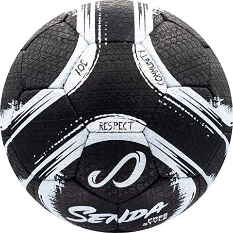 Image of Senda Street Soccer Ball, Fair Trade Certified, Black/White, Size 4 (Ages 13 & Up)