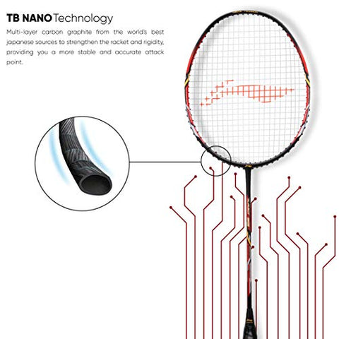 Image of Li-Ning Turbo 99 Strung Carbon Fibre Racket With Free Full Cover