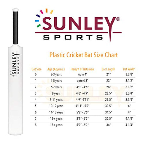Image of SUNLEY Plastic Cricket Kit (1 Piece Cricket Bat, 4 Piece Wickets, 2 Piece Base, 2 Piece Bails, 1 Piece Wind Ball, 1 Piece Kit Bag) (Size 3 for Age Group 8 Years) Yellow