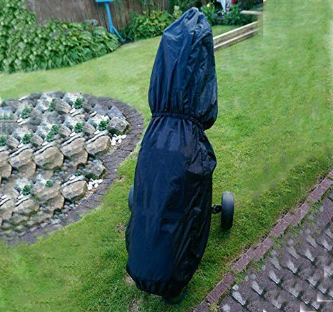 Image of FINGER TEN Golf Bag Rain Hood Cover Pack, Black Rain Cape Umbrella for Golf Cart Bags, Fit Almost All Golfbags (Large Golf Rain Hood Cover)
