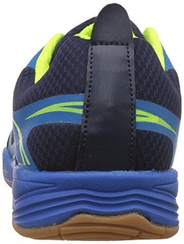 Image of Nivia Super Court Badminton ShoeS (Navyblue/Lime, 12)