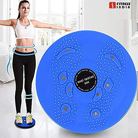 Image of FITNESS INDIA™ AB Roller & Tummy Twister (Combo of 2) Waist Trimmer Body Toner Home Gym Equipment Abdominal Exercise - Multicolour