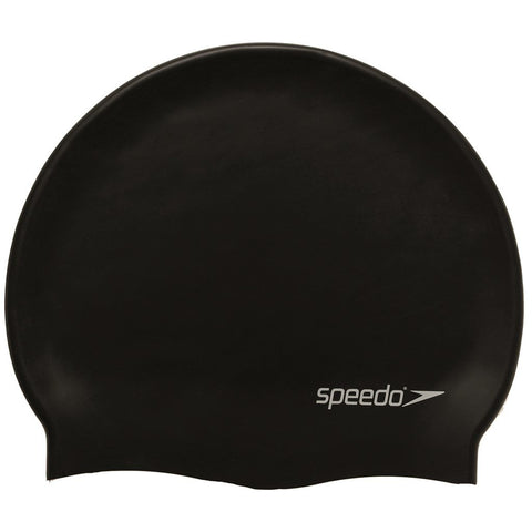 Image of Speedo Silicon Flat Swimcap (Black)