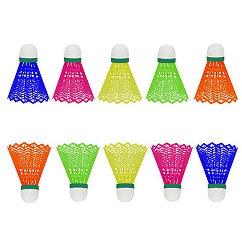 Image of NONGI Combo Plus Plastic Badminton Shuttlecock Pack of 20(Multi-Color)
