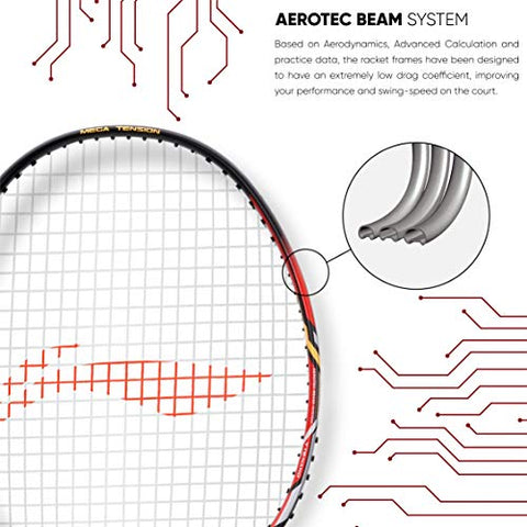 Image of Li-Ning Turbo 99 Strung Carbon Fibre Racket With Free Full Cover