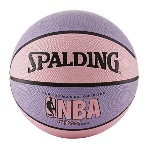 Spalding NBA Street Outdoor Rubber Basketball (Size: 6, Pink)