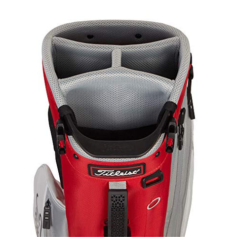 Image of Titleist - Players 4 Plus Golf Bag - Red/White/Gray