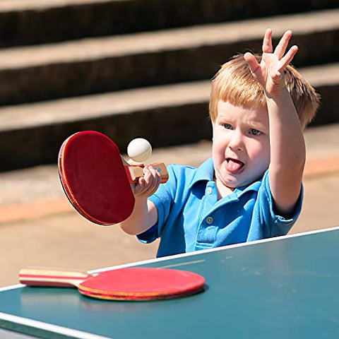 Image of XGEAR Ping Pong Paddle Set ;Complete Table Tennis Set ; Table Tennis Racket Set,4 Paddles, 8 Balls, Portable Storage Case, Optimize Spin and Control, for Indoor Outdoor Play