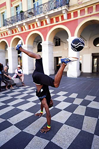 Senda Street Soccer Ball, Fair Trade Certified, Black/White, Size 4 (Ages 13 & Up)