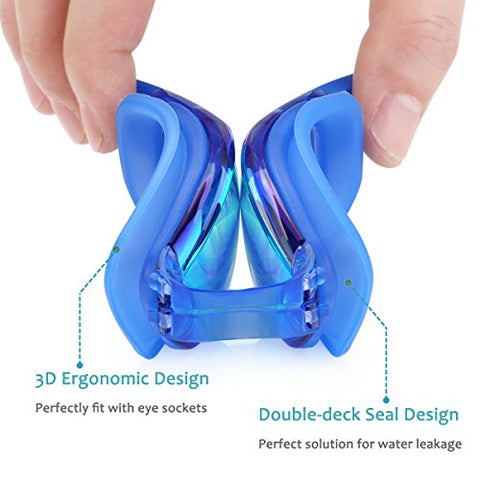 Image of Aegend Swim Goggles, Swimming Goggles No Leaking Anti Fog UV Protection Triathlon Swim Goggles with Free Protection Case for Adult Men Women Youth Kids Child, 9 choices