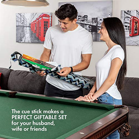Image of PhoenixHit Pool Cue Stick Set - 58” Long Billiard Cue Stick, 19 Ounces with Accessories Included for a Memorable Billiard Experience in One Kit