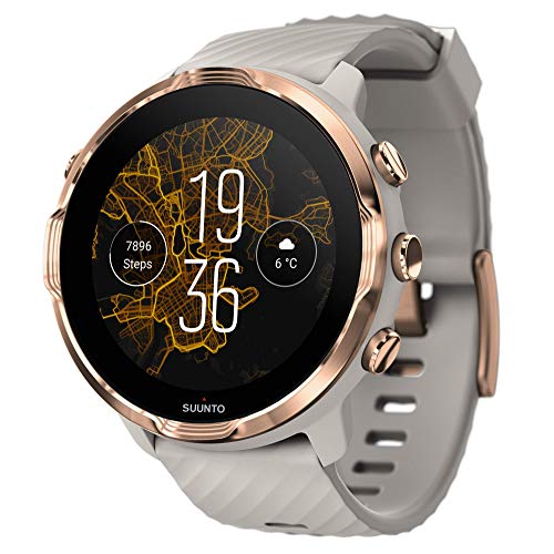 SUUNTO 7 Sandstone Rosegold, GPS Versatile Sports Watch with Google Wear OS, 24x7 Activity and Sleep Tracking
