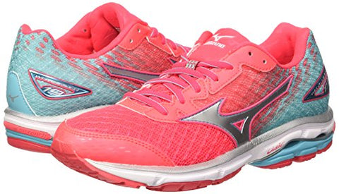 Image of Mizuno Women Wave Rider 19 Pink Running Shoes-4 UK/India (36.5 EU) (J1GD160308)