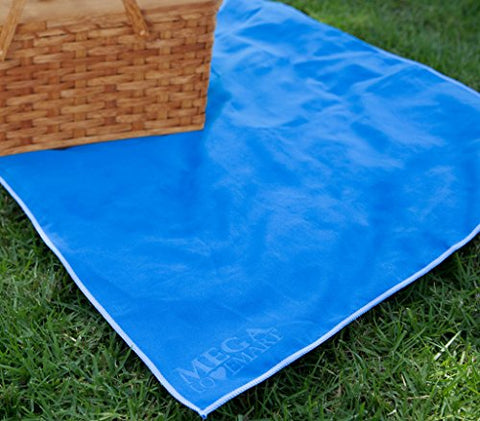 Image of MEGALOVEMART Set of 2 Super Absorbent 15" x 24" Suede Non Slip Microfiber Sports & Hot Yoga Gym Towels - Green