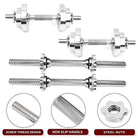 Image of BULLAR Home Gym Set, Alloy Steel Adjustable Dumbbell Set, Steel Dumbbell Plates, (10-40kg), Dumbbells, Steel Weight Plates, Home Gym Equipments for Men (20kg Steel Dumbbell Set)