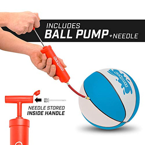 Image of GoSports Water Basketballs 2 Pack | Choose Between Size 3 and Size 6 | Great for Swimming Pool Basketball Hoops