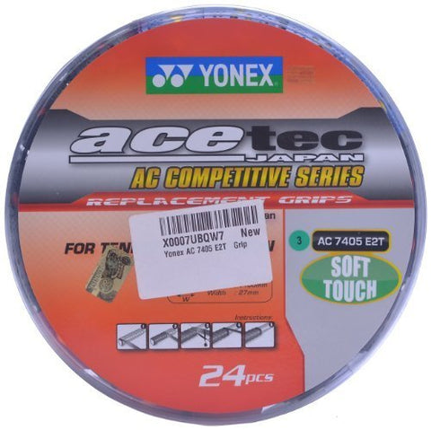 Image of YONEX AC 7405 E2T Rubber Badminton Grip (Multicolour)