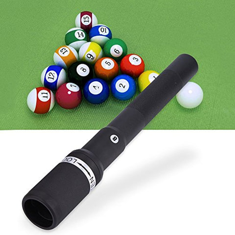 Image of VGEBY 12.6 Inch Cue Extender Aluminum Alloy Billiard Holder Push On Telescopic Cue Extension (Color : Black)