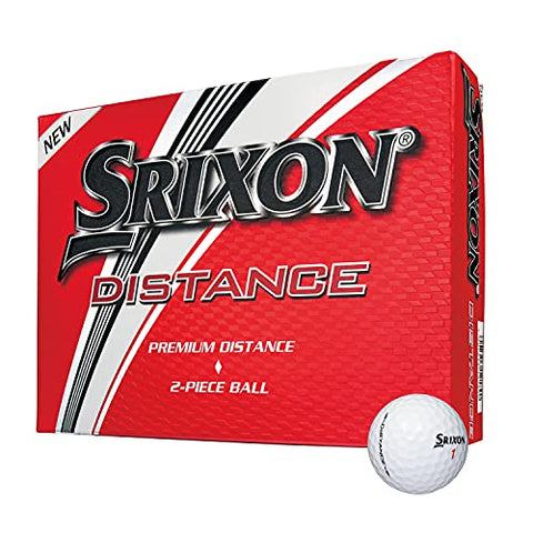 Image of Srixon 2019 Distance Soft Golf Balls Pack of 12 Balls (White)