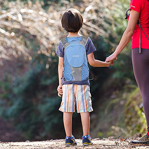 Image of KUYOU Hydration Pack for Kids Water Backpack with Hydration Bladder (Blue)