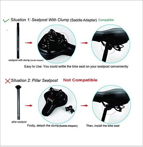 Image of ShreNik Saddle PU Form Mountain Bikes MTB Cycle Complete Bicycle Seat (Black)