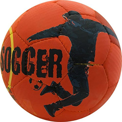 Image of SELECT Street Soccer Ball, Orange/Black, Size 4.5