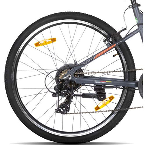 Image of Lectro Unisex 7S Speed Clix 26T Electric Cycle (16", Dark Grey & Black, 26 x 1.90", 26" x 2.125")