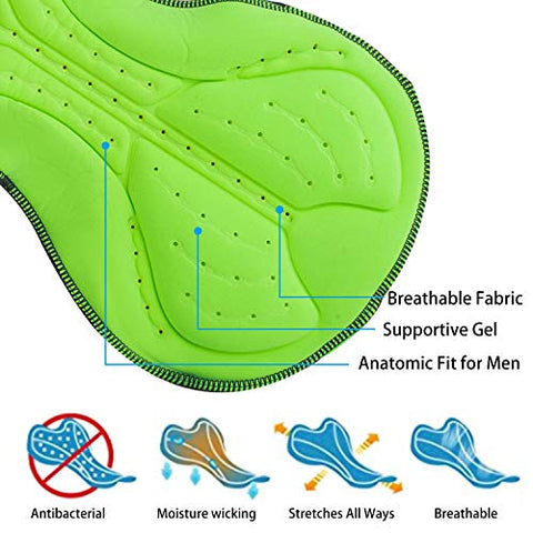 Image of Men's Cycling Jersey Set Short Sleeve MTB Jersey Road Bike Clothing Shirts Shorts with 3D Padded Outdoor Riding Sportswear