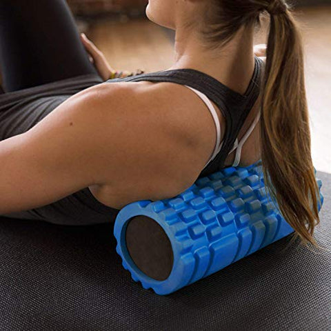 Image of Seagull Flight of Fashion Foam Rollers for Deep Tissue Massage, Exercise, Fitness, Back Pain, and Physiotherapy- 33cm x 15cm- Blue