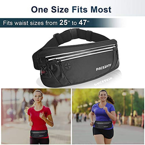 Image of PACEARTH Fanny Pack Waist Bag with RFID Block - Theft Protection Water Resistant Hip Bum Bag with Adjustable Strap Earphone Hole for Men Women Outdoors Workout Traveling Jogging Running Hiking Cycling