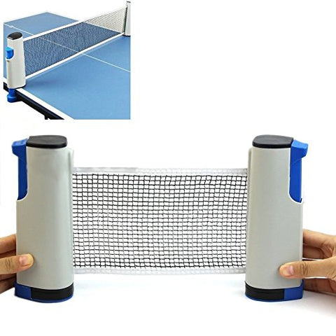 Image of Vinto King Fitness Innovative Retractable Table-Tennis Net With Adjustable Length And Push Clamps (Multicolor)