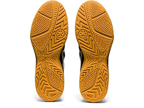 Image of ASICS Unisex-Adult Break 2 Black/Classic Red Indoor Court Shoes-6 UK (40 EU) (7 US) (1073A013)