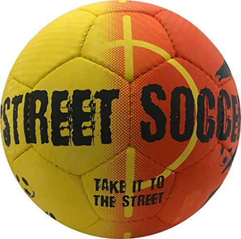 Image of SELECT Street Soccer Ball, Orange/Black, Size 4.5