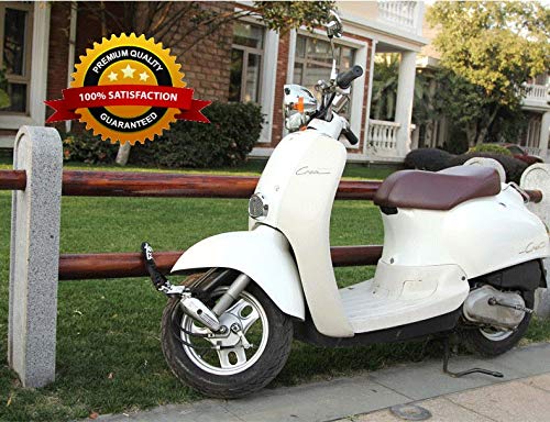 ROLLYWARE India's Heavy Duty Chain Lock for Bike - Motorcycle - Cycle Lock with 3 Keys Anti-Theft Luggage Lock Device (Polished Finish, Black)