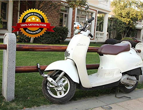 Image of ROLLYWARE India's Heavy Duty Chain Lock for Bike - Motorcycle - Cycle Lock with 3 Keys Anti-Theft Luggage Lock Device (Polished Finish, Black)