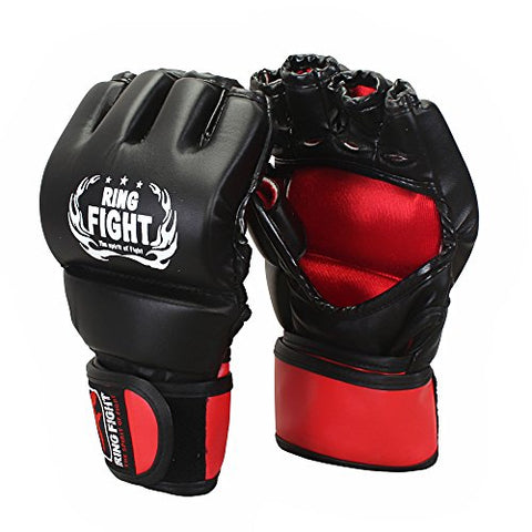 Image of Ceela Sports RF-TPGG-12L MMA Gloves, Large/X-Large (Black/Red)